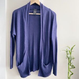 TALULA Purple Lennox Cashmere Cardigan